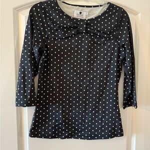 Dainty Jewell’s Black Polka Dot Swim Top